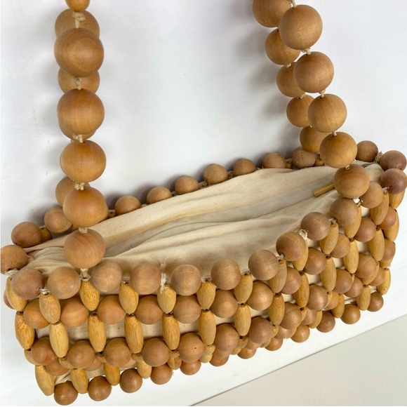 CULT GAIA Cora Shoulder Bag Bamboo/Wood in Natural - Picture 7 of 16